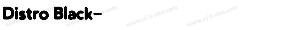 Distro Black字体转换